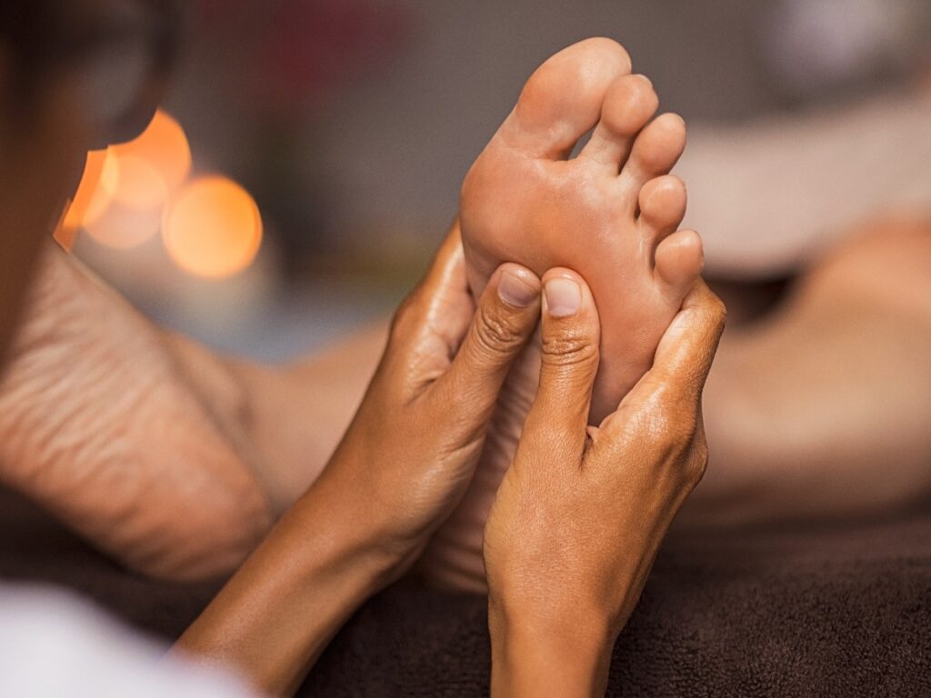 Foot reflexology massage jpg